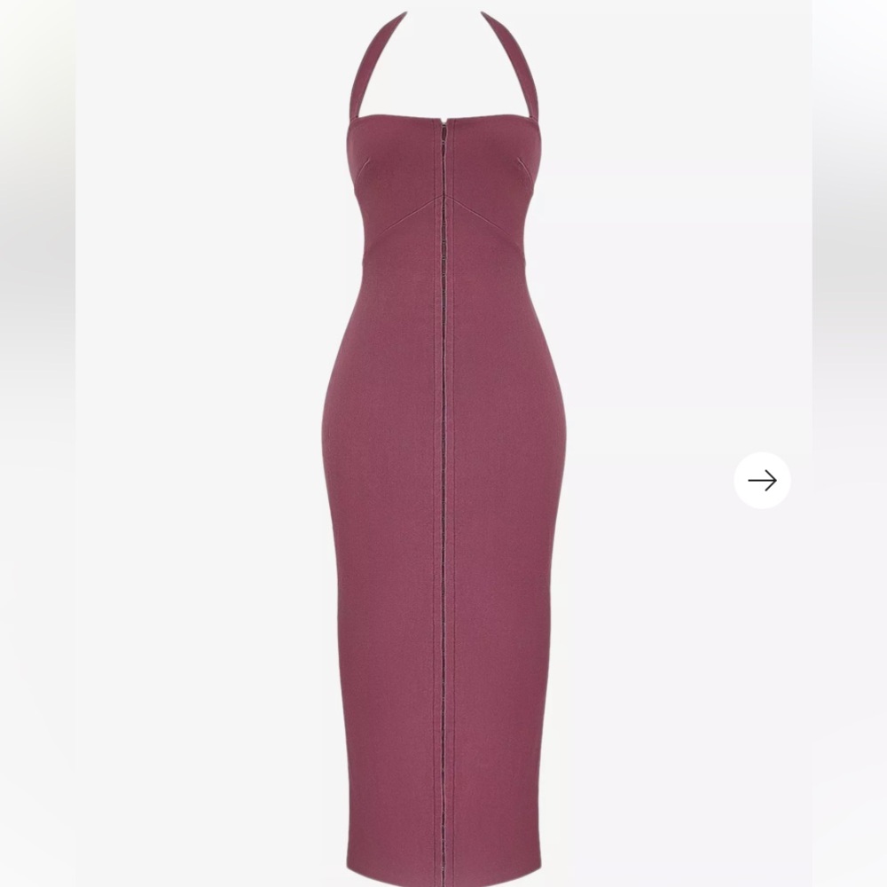 House of CB Strapless Plum Dress